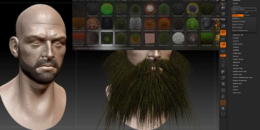 Як створити вуса і бороду з допомогою FiberMesh