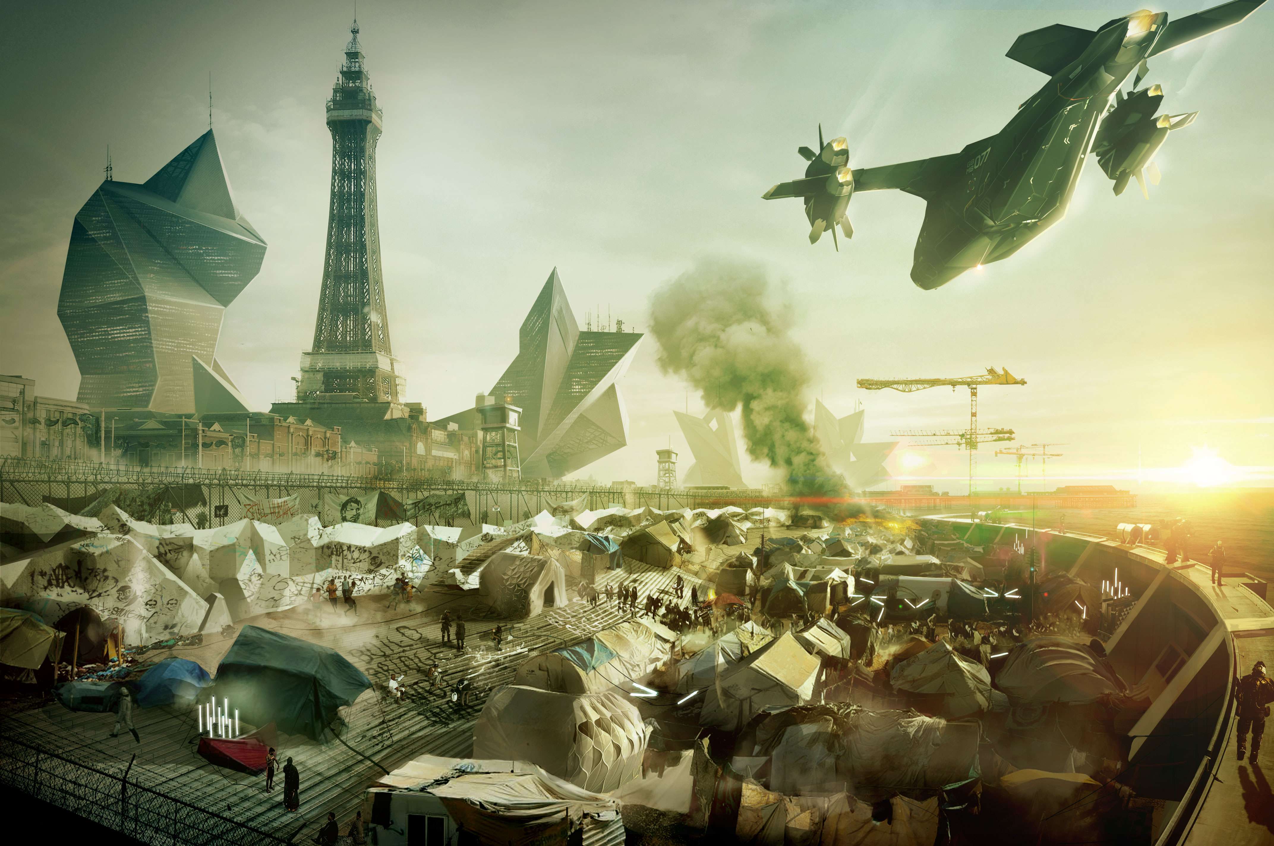 Concept art Deus Ex: Cities 2029