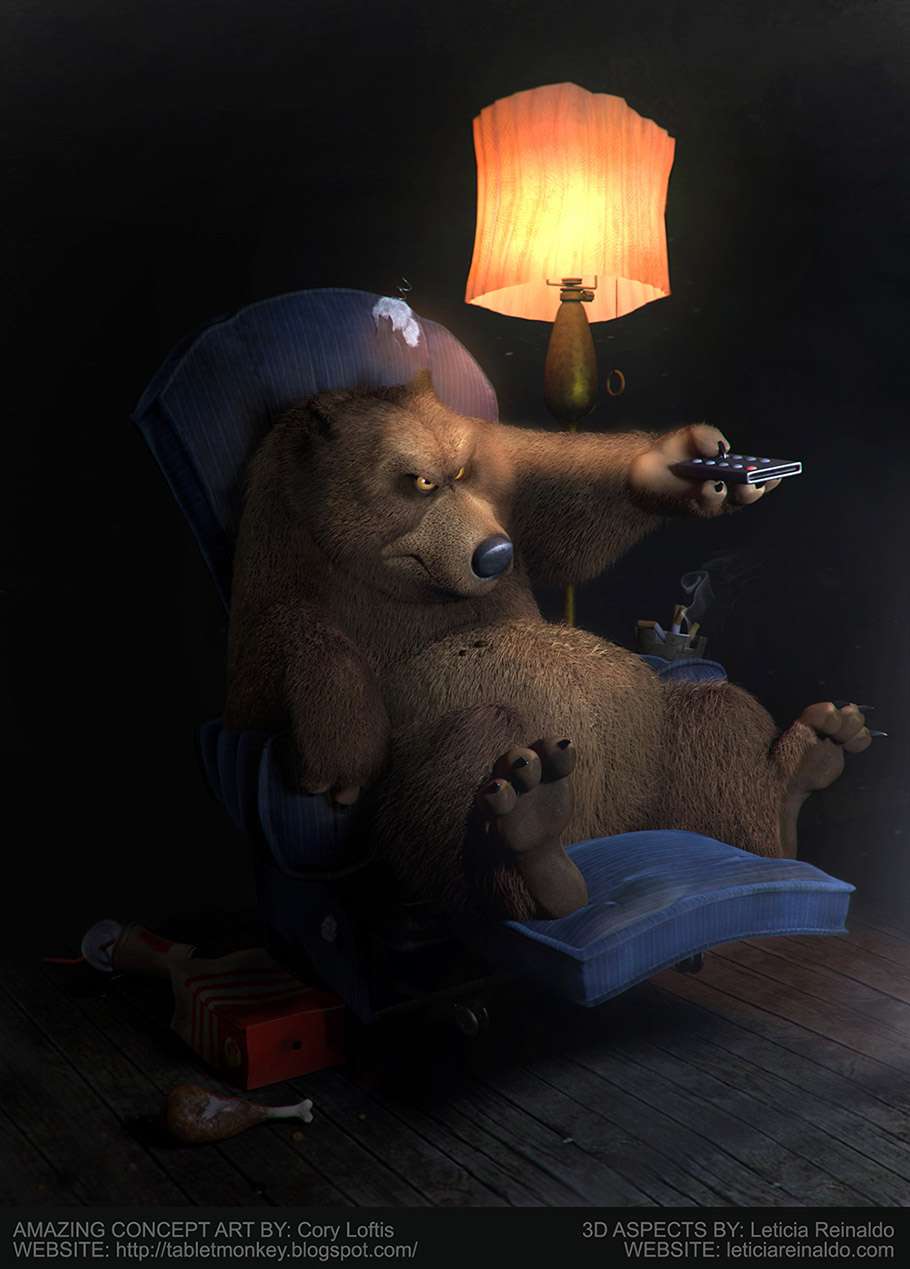 Making of роботи «Bear TV»