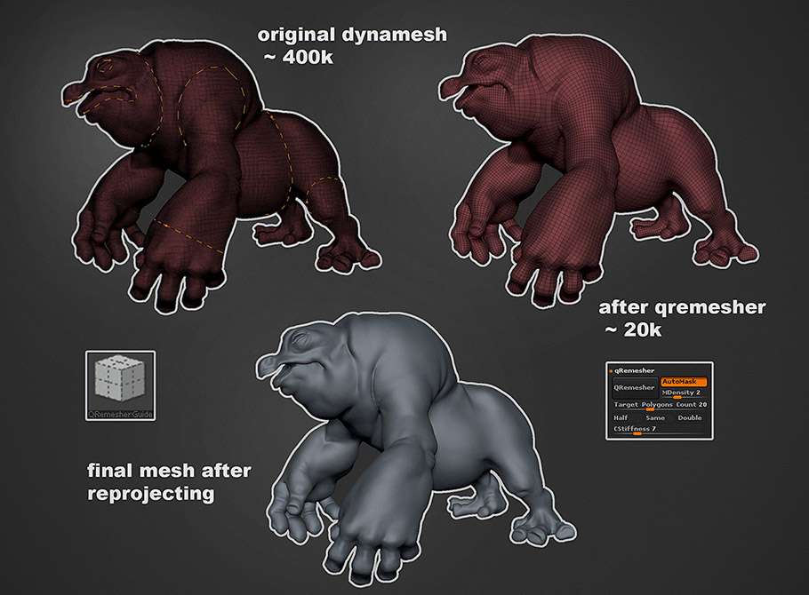 Як створити чотириногого монстра в ZBrush