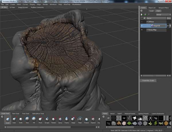 Швидке текстурування в Mudbox