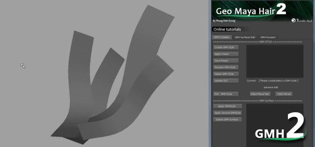 GMH2 – скрипт для створення волосся в Maya від студії ThunderCloud
