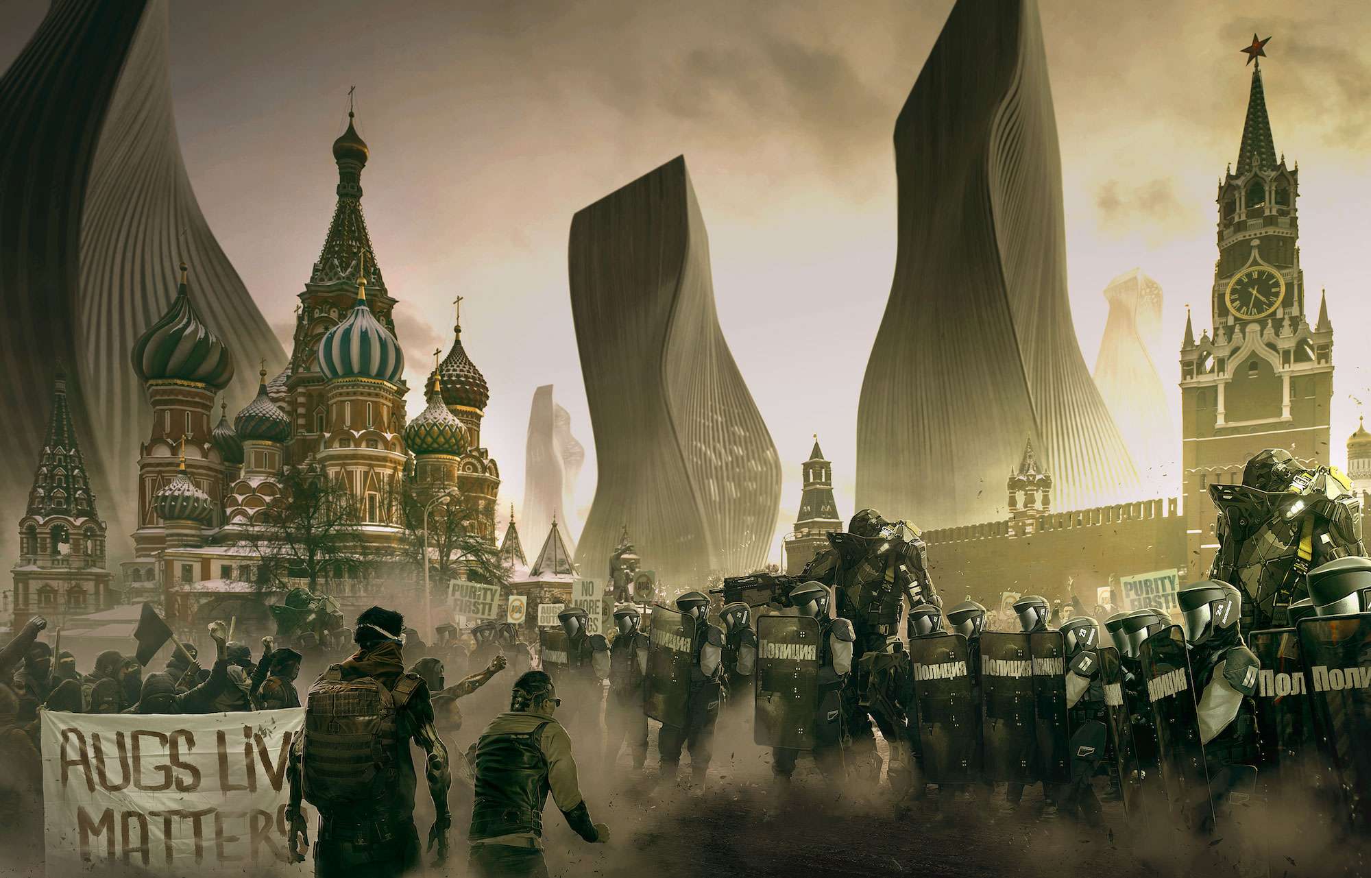 Concept art Deus Ex: Cities 2029