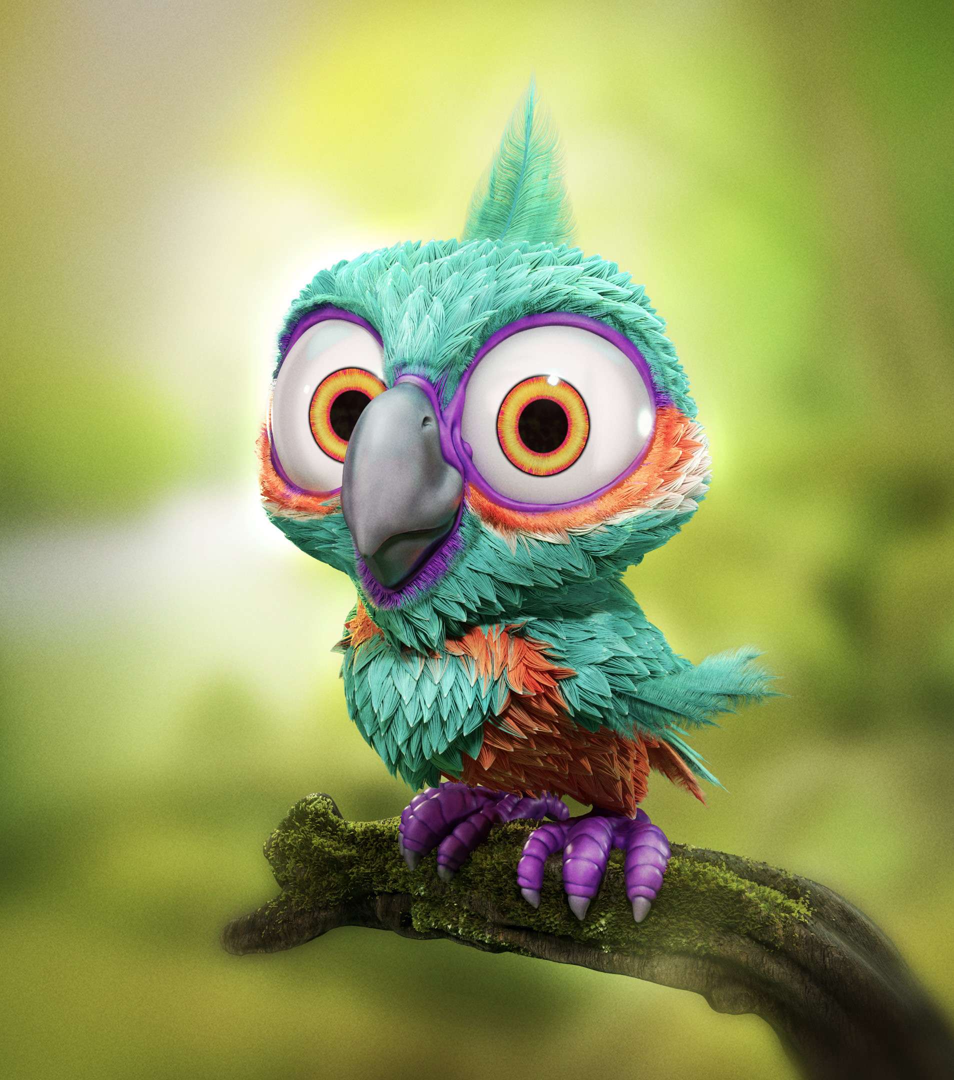 Скульптинг птиці в Blender